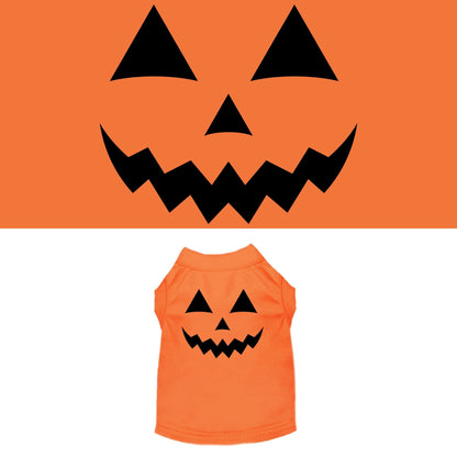 Pumpkin Face Him Costume Halloween Pet Shirt
